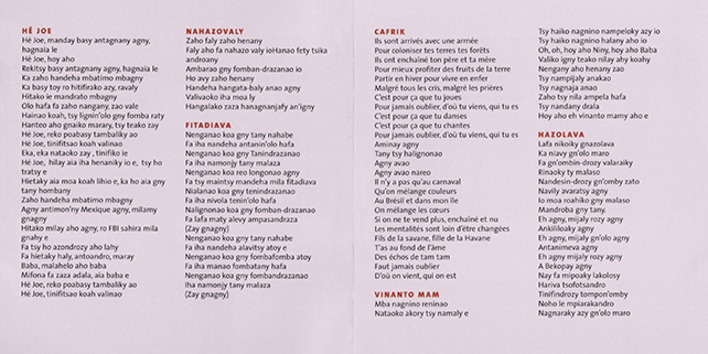 Mikea CD Hazolava booklet 4